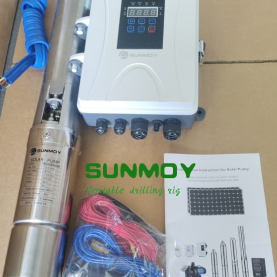 Sunmoy FS3 and FSC4 solar powered submersible pumps are made ready for Haiti client
